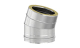 SOLINOX Premium Schornsteinbogen 15 Grad Ø 150 mm Edelstahl