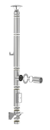 SOLINOX DW Premium Edelstahlschornstein Ø 150 mm Classic als Komplettset
