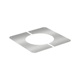 SOLINOX Wandrosette 90° aus Edelstahl für doppelwandigen Schornstein Ø 150 mm