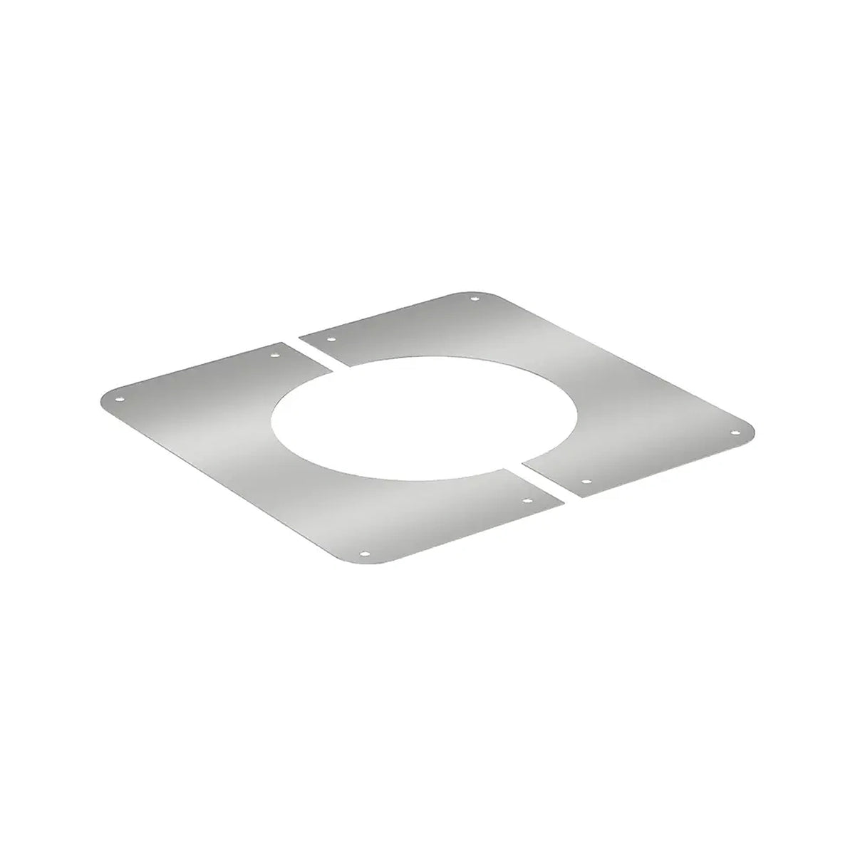 SOLINOX Wandrosette 90° aus Edelstahl für doppelwandigen Schornstein Ø 150 mm