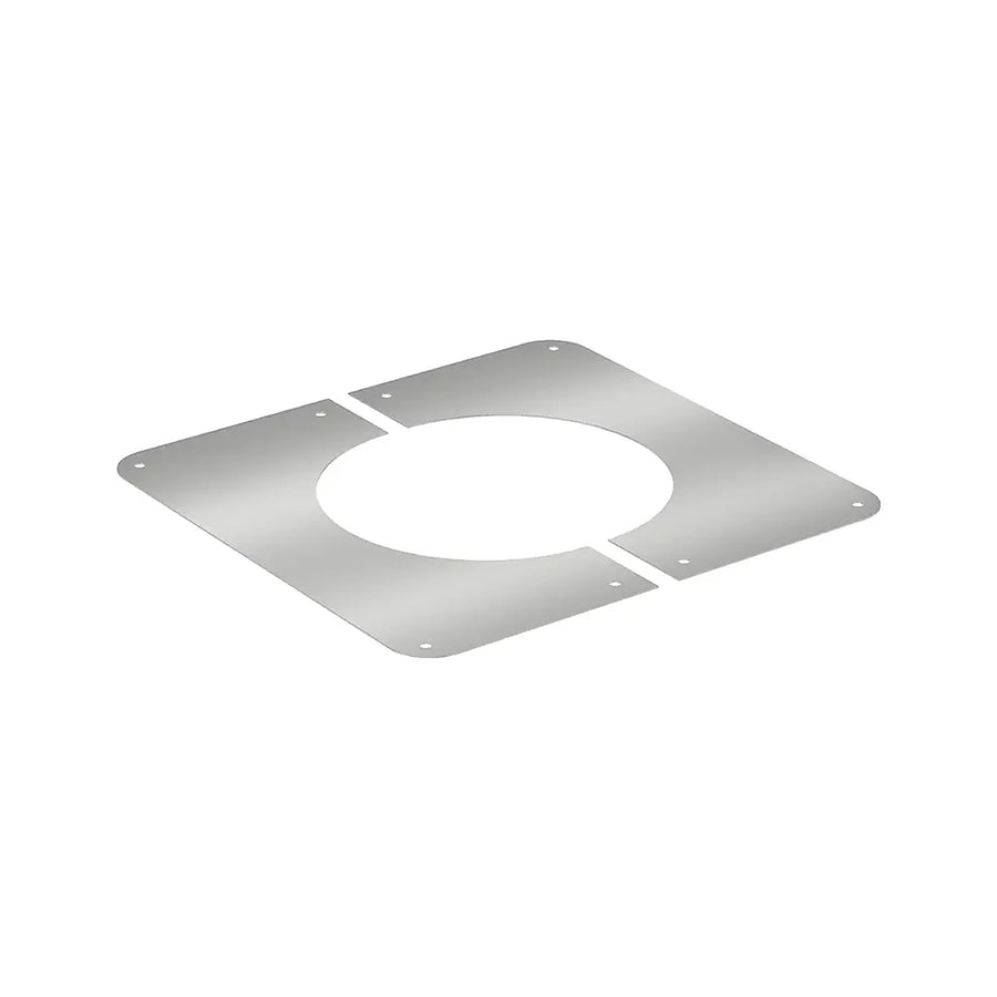 SOLINOX Wandrosette 90° aus Edelstahl für doppelwandigen Schornstein Ø 150 mm