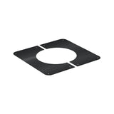 Schwarze SOLINOX Wandrosette 90° für doppelwandigen Schornstein Ø 150 mm